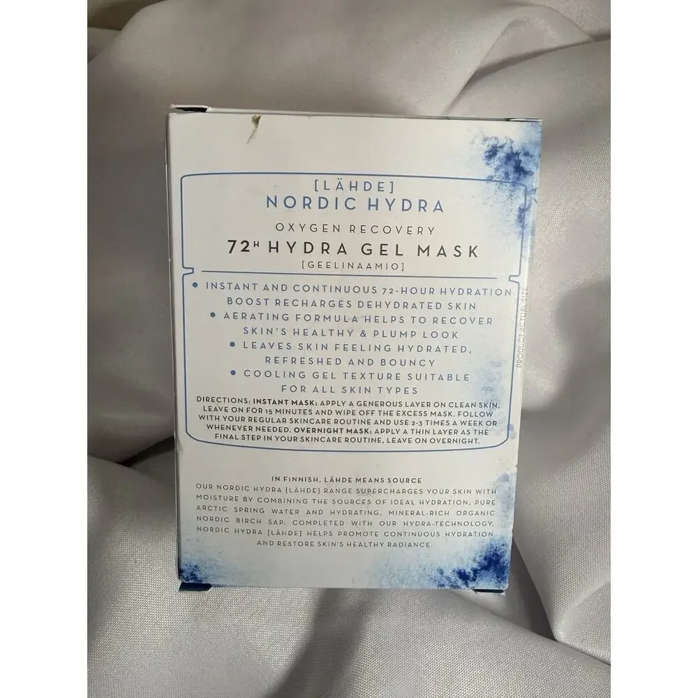 Brand New Lumene Nordic Hydra Gel Mask 150ml 72H
